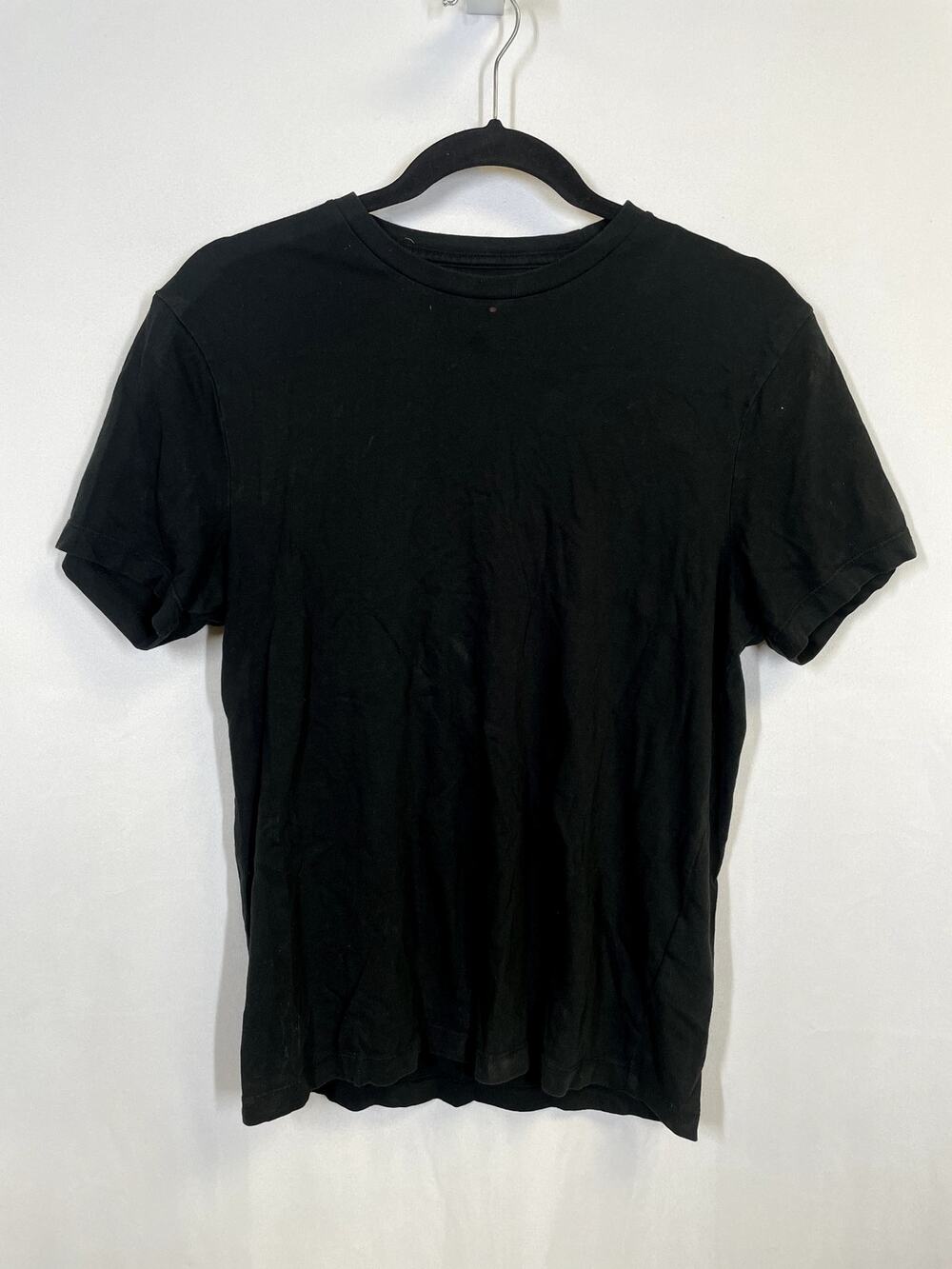 J CREW Men's Washed Short Sleeve Jersey Crew Neck BLK Size S
